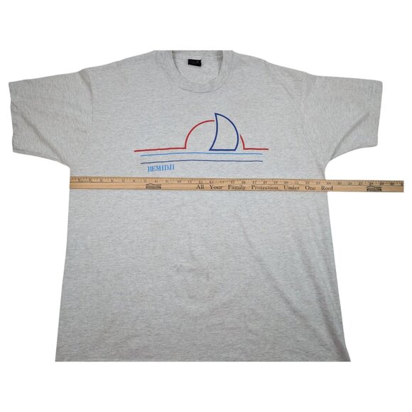 VTG Bemidji Boat Sun Single Stitch USA Made T Shirt Sz XXL Screen Stars 50/50 - Picture 10 of 11
